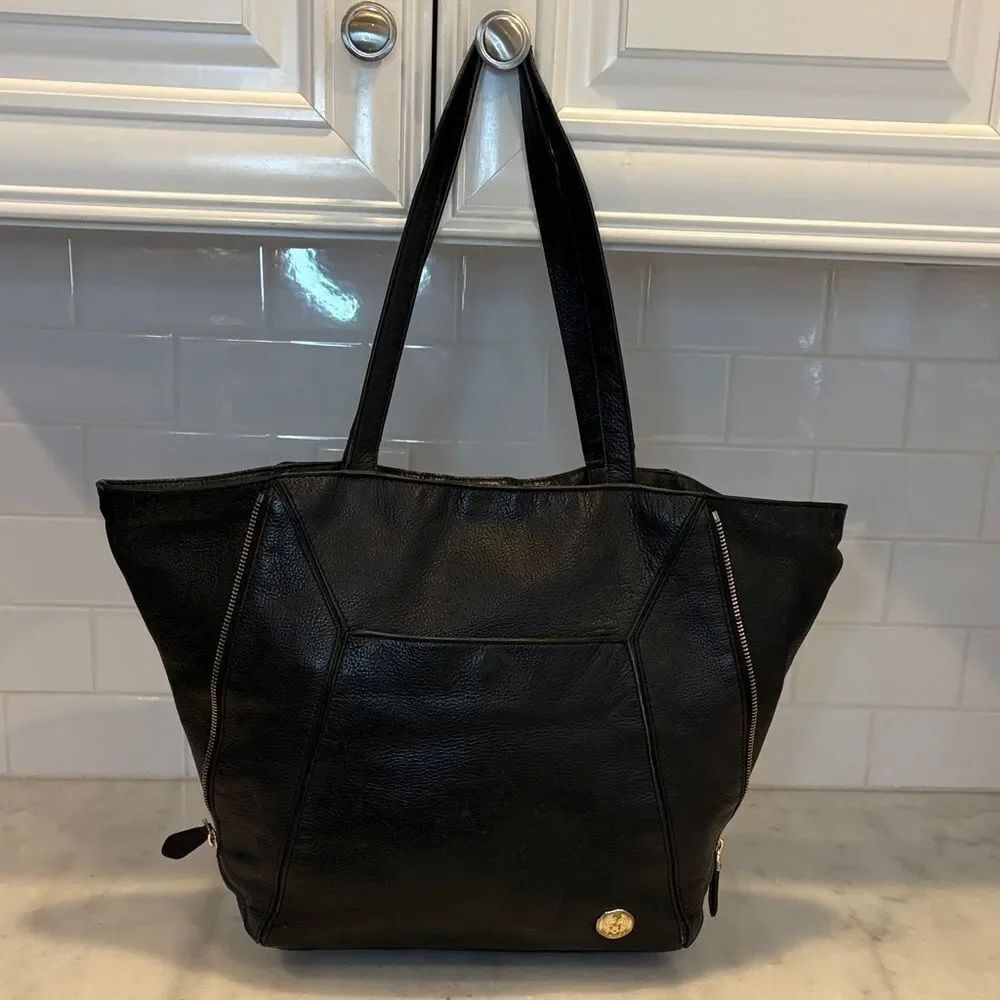 Vince Camuto 'Maggi' Purse Pebbled Leather Tote Bag
